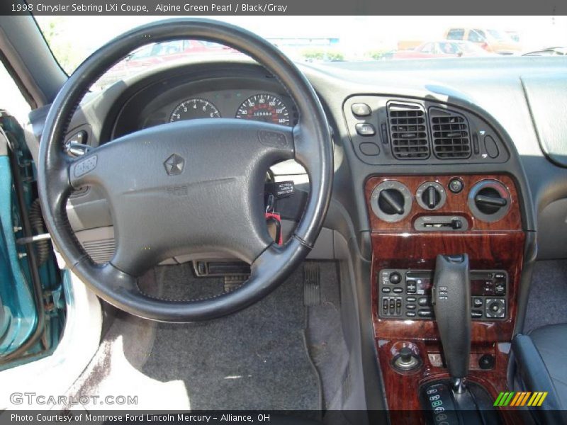 Alpine Green Pearl / Black/Gray 1998 Chrysler Sebring LXi Coupe