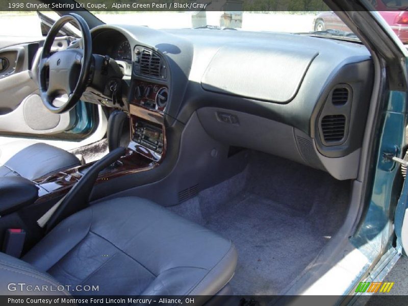 Alpine Green Pearl / Black/Gray 1998 Chrysler Sebring LXi Coupe