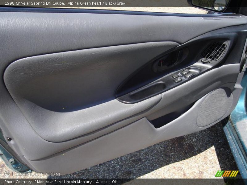 Alpine Green Pearl / Black/Gray 1998 Chrysler Sebring LXi Coupe