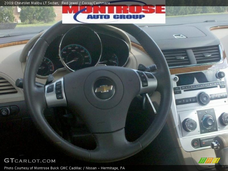 Red Jewel / Cocoa/Cashmere 2009 Chevrolet Malibu LT Sedan