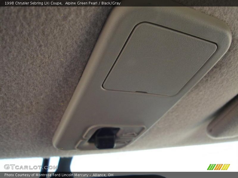 Alpine Green Pearl / Black/Gray 1998 Chrysler Sebring LXi Coupe