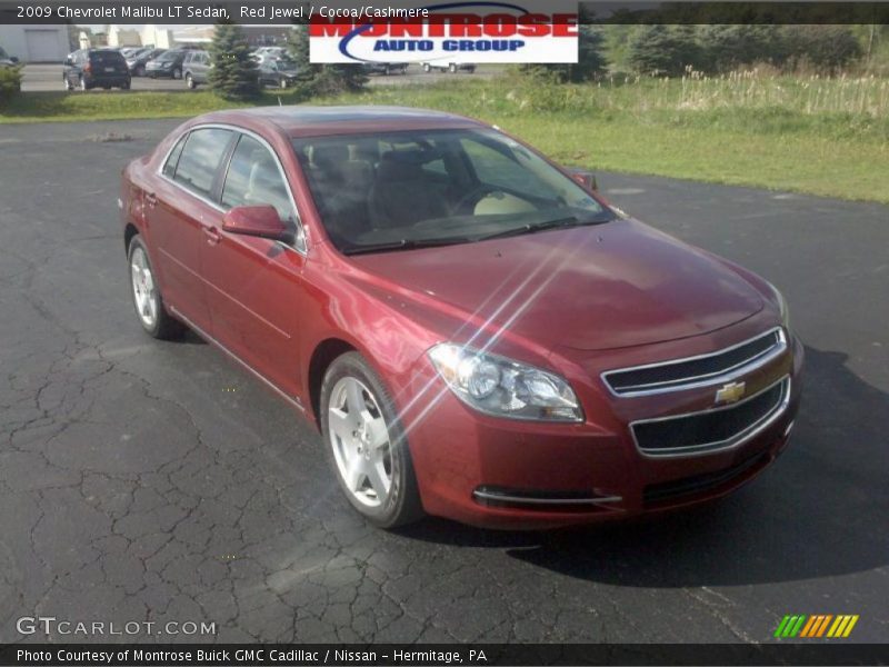 Red Jewel / Cocoa/Cashmere 2009 Chevrolet Malibu LT Sedan