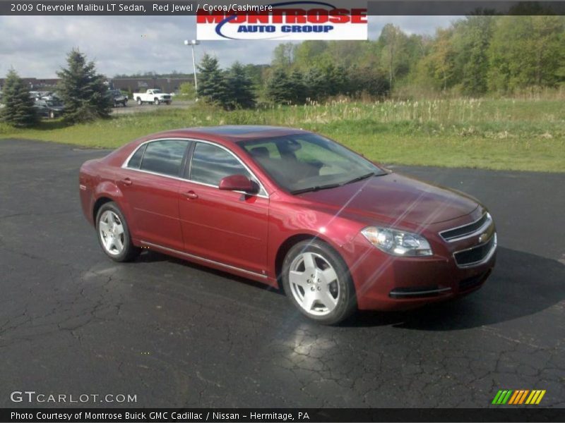 Red Jewel / Cocoa/Cashmere 2009 Chevrolet Malibu LT Sedan