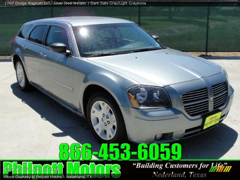 Silver Steel Metallic / Dark Slate Gray/Light Graystone 2007 Dodge Magnum SXT