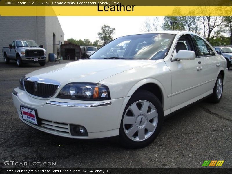 Ceramic White Pearlescent / Shale/Dove 2005 Lincoln LS V6 Luxury