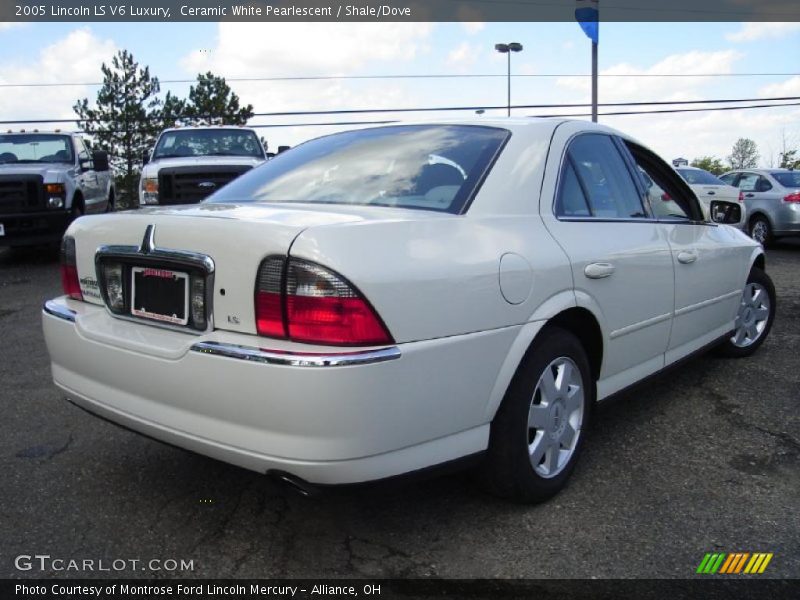 Ceramic White Pearlescent / Shale/Dove 2005 Lincoln LS V6 Luxury