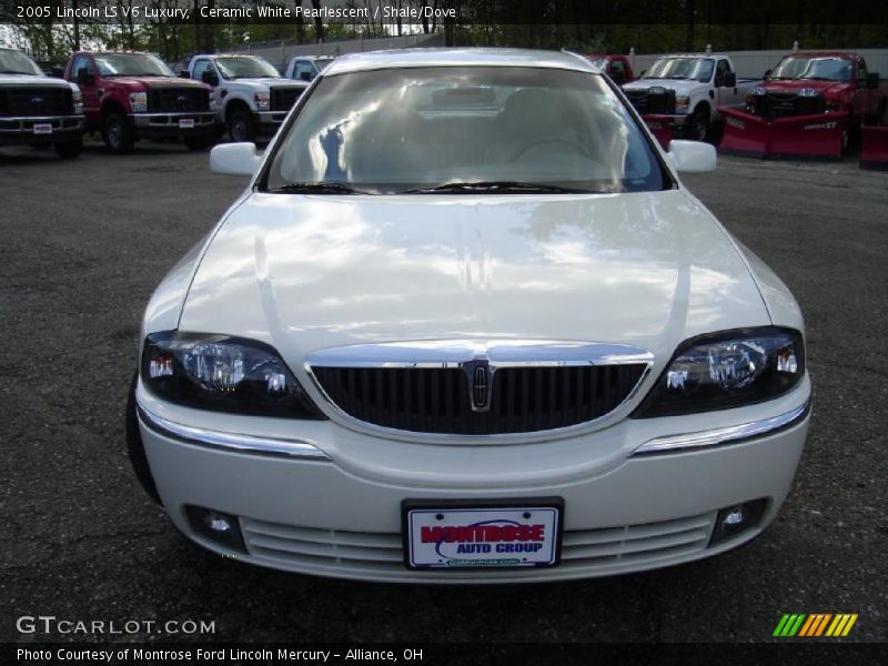 Ceramic White Pearlescent / Shale/Dove 2005 Lincoln LS V6 Luxury