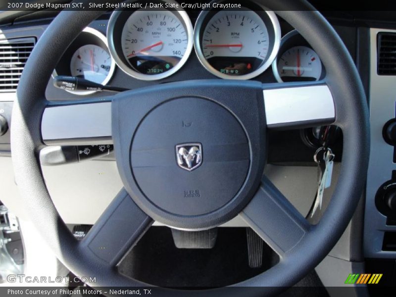 Silver Steel Metallic / Dark Slate Gray/Light Graystone 2007 Dodge Magnum SXT