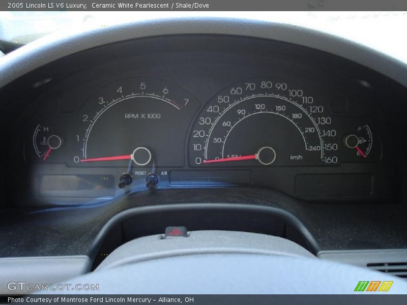 Ceramic White Pearlescent / Shale/Dove 2005 Lincoln LS V6 Luxury