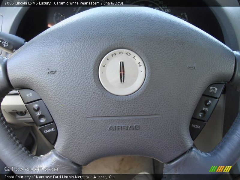 Ceramic White Pearlescent / Shale/Dove 2005 Lincoln LS V6 Luxury