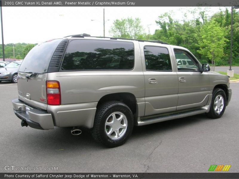 Pewter Metallic / Graphite/Medium Gray 2001 GMC Yukon XL Denali AWD