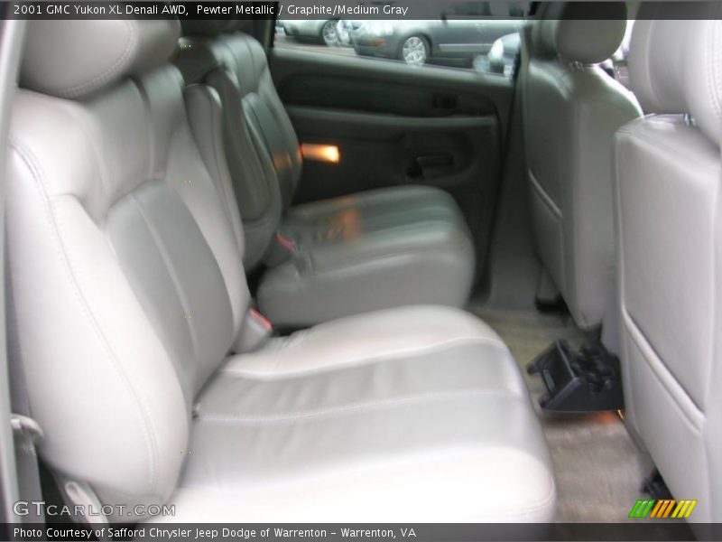 Pewter Metallic / Graphite/Medium Gray 2001 GMC Yukon XL Denali AWD