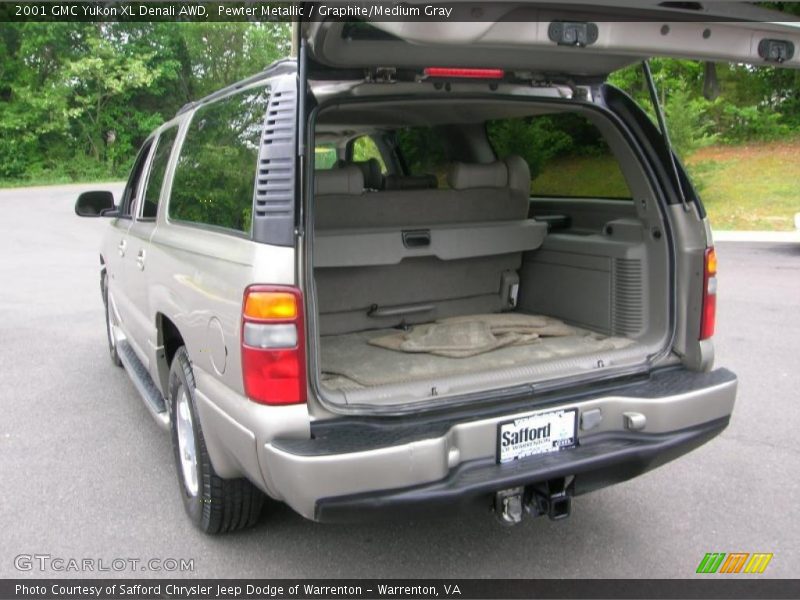 Pewter Metallic / Graphite/Medium Gray 2001 GMC Yukon XL Denali AWD