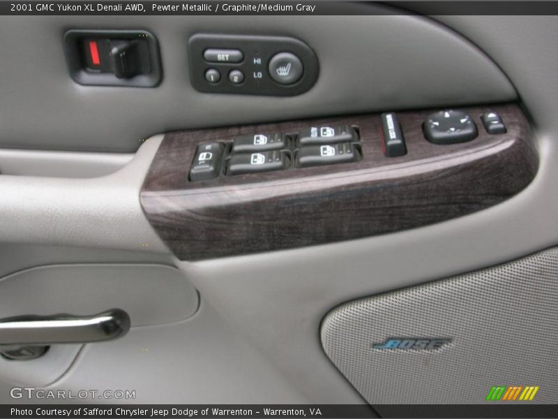Pewter Metallic / Graphite/Medium Gray 2001 GMC Yukon XL Denali AWD