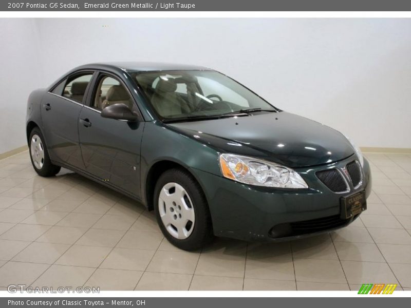 Emerald Green Metallic / Light Taupe 2007 Pontiac G6 Sedan