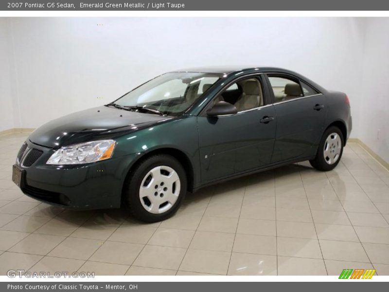 Emerald Green Metallic / Light Taupe 2007 Pontiac G6 Sedan