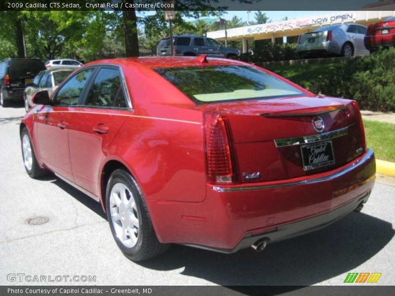 Crystal Red / Cashmere/Cocoa 2009 Cadillac CTS Sedan