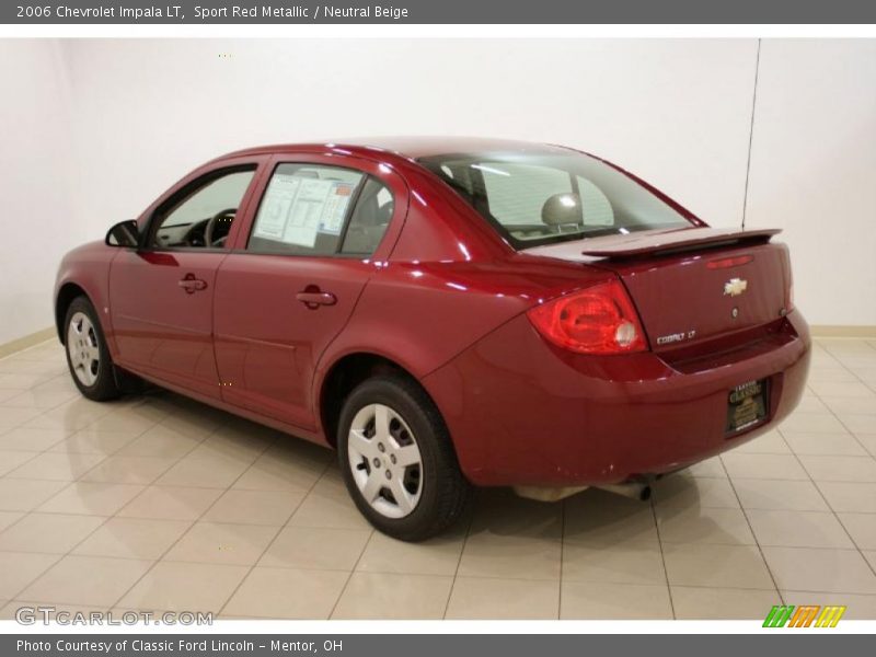 Sport Red Metallic / Neutral Beige 2006 Chevrolet Impala LT