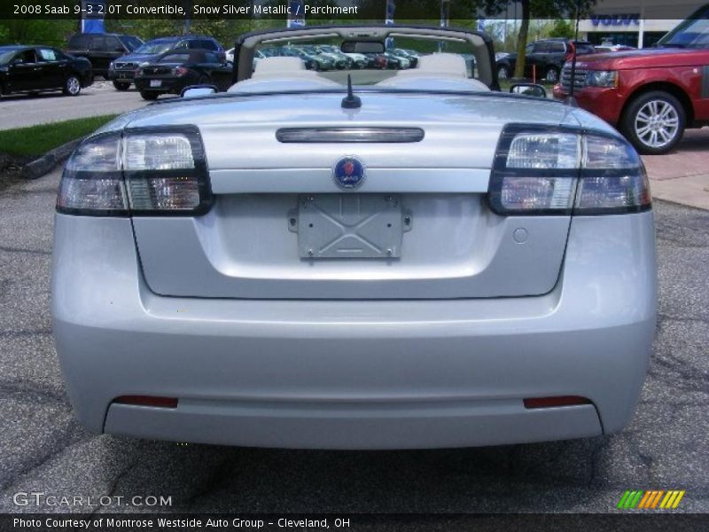 Snow Silver Metallic / Parchment 2008 Saab 9-3 2.0T Convertible