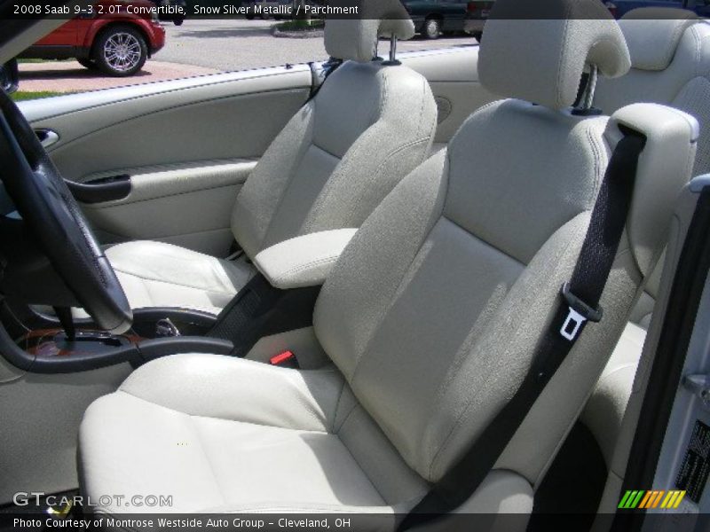 Snow Silver Metallic / Parchment 2008 Saab 9-3 2.0T Convertible