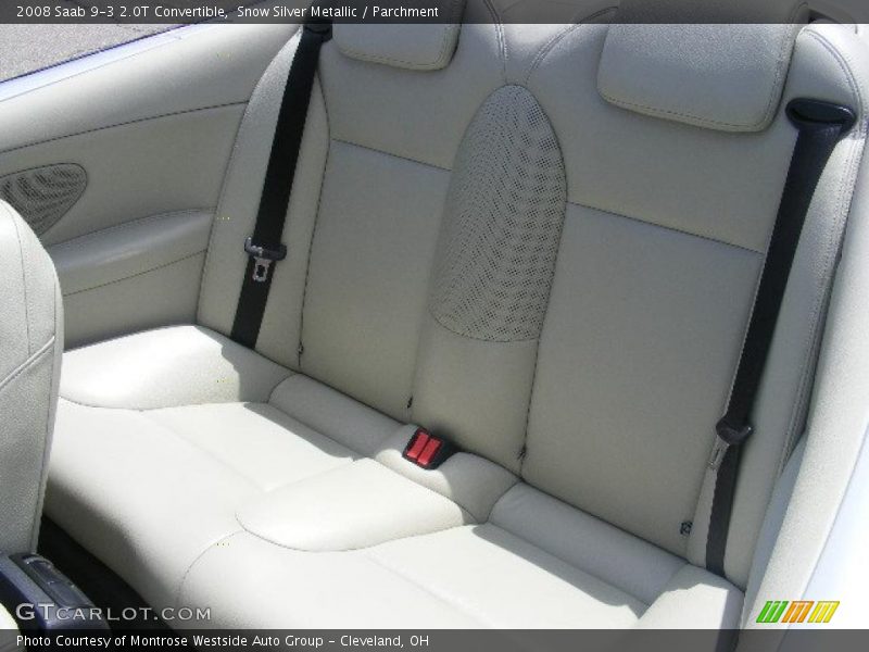Snow Silver Metallic / Parchment 2008 Saab 9-3 2.0T Convertible