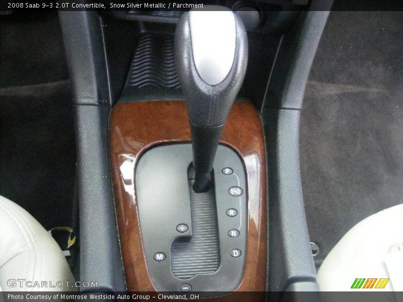 Snow Silver Metallic / Parchment 2008 Saab 9-3 2.0T Convertible
