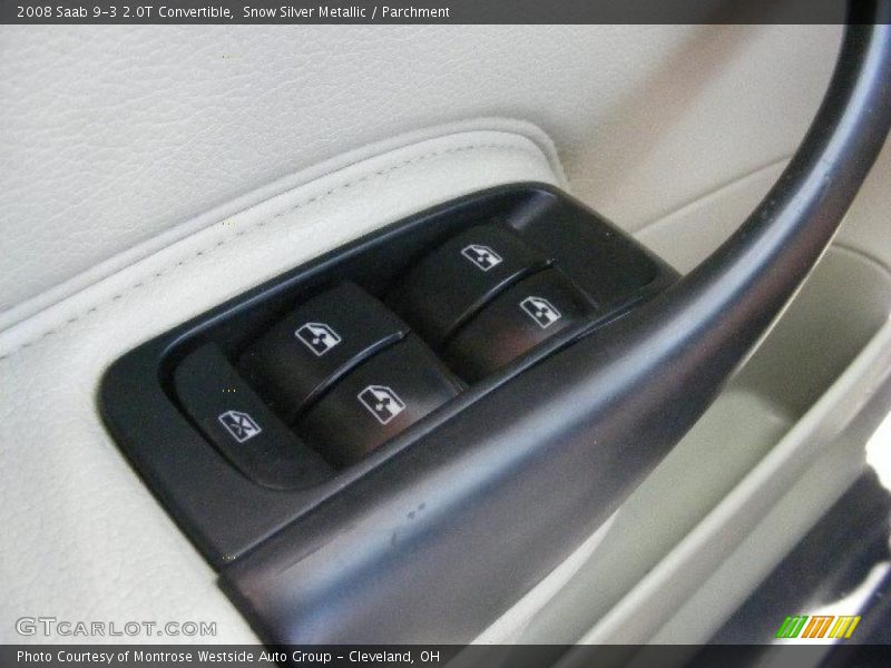 Snow Silver Metallic / Parchment 2008 Saab 9-3 2.0T Convertible