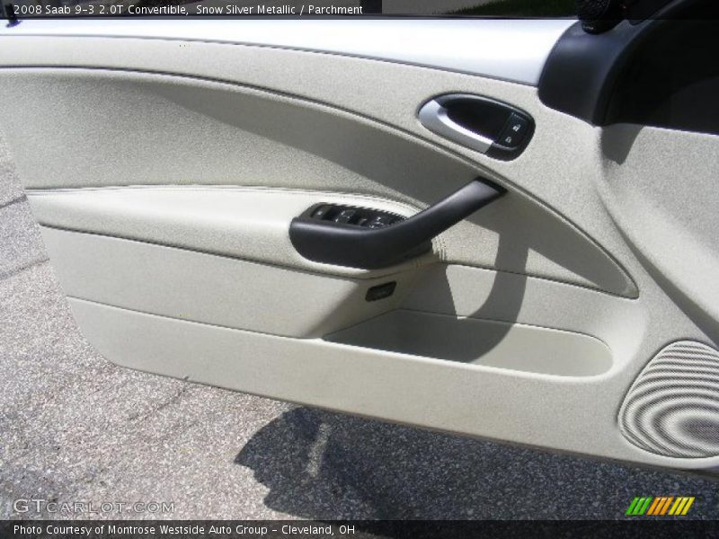 Snow Silver Metallic / Parchment 2008 Saab 9-3 2.0T Convertible