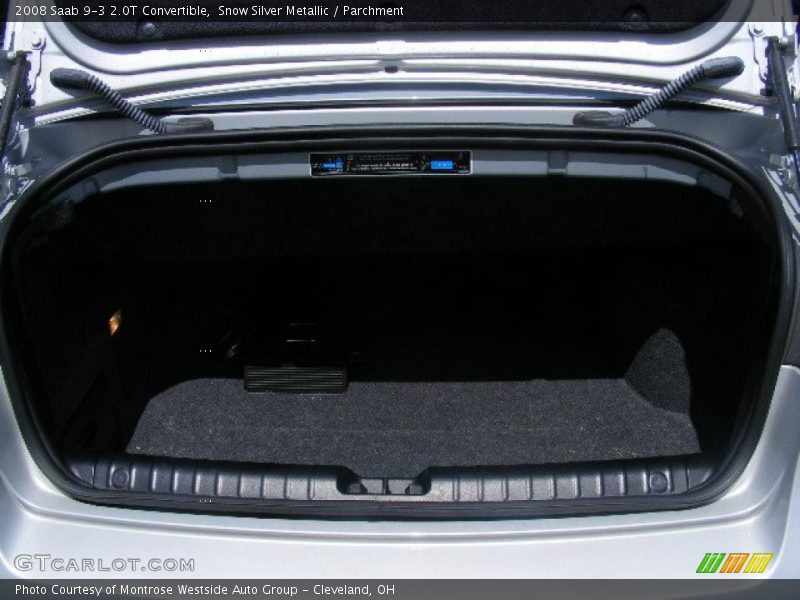Snow Silver Metallic / Parchment 2008 Saab 9-3 2.0T Convertible