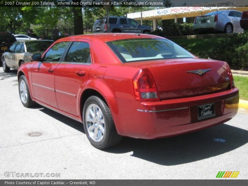 Inferno Red Crystal Pearlcoat / Dark Khaki/Light Graystone 2007 Chrysler 300 Touring