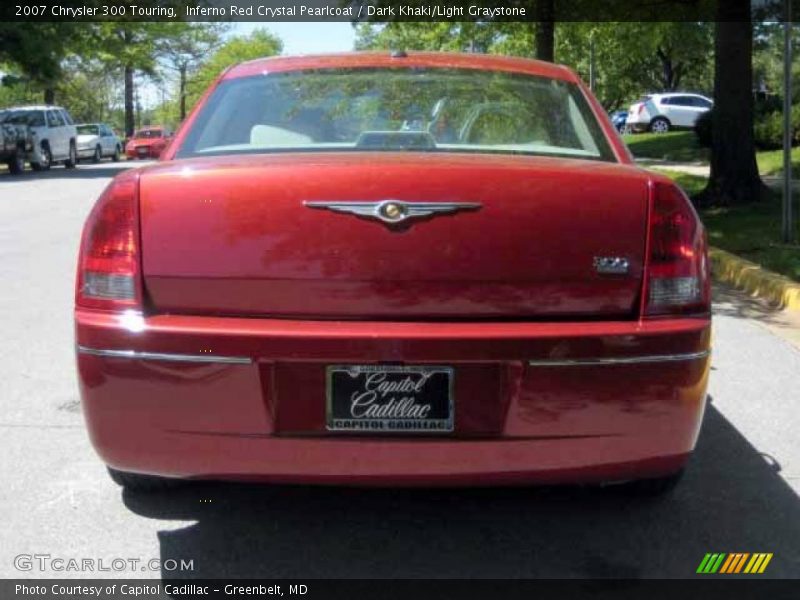 Inferno Red Crystal Pearlcoat / Dark Khaki/Light Graystone 2007 Chrysler 300 Touring