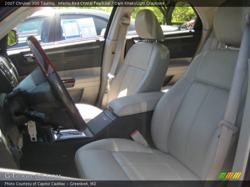 Inferno Red Crystal Pearlcoat / Dark Khaki/Light Graystone 2007 Chrysler 300 Touring