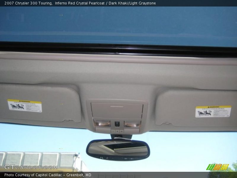 Inferno Red Crystal Pearlcoat / Dark Khaki/Light Graystone 2007 Chrysler 300 Touring