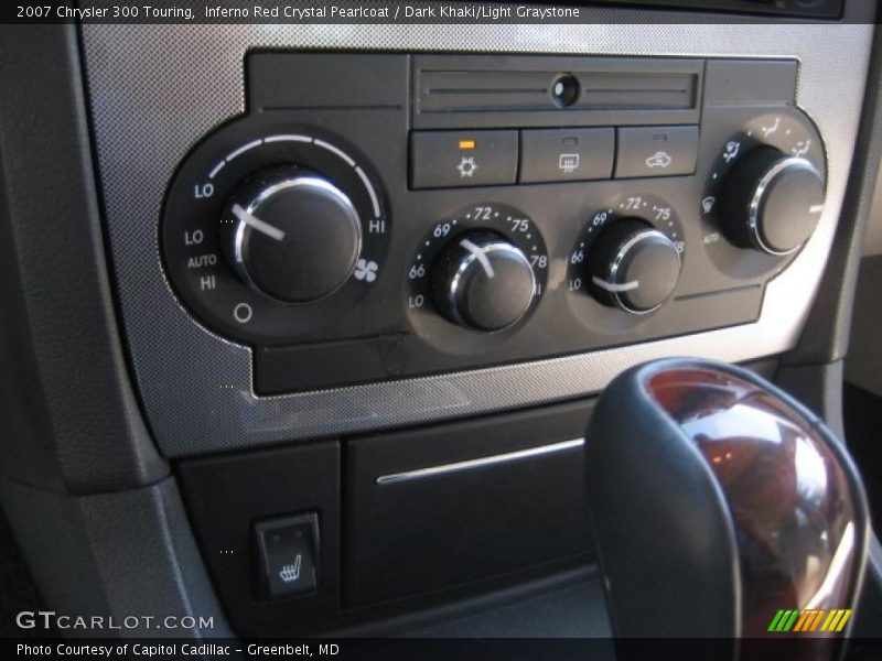 Inferno Red Crystal Pearlcoat / Dark Khaki/Light Graystone 2007 Chrysler 300 Touring