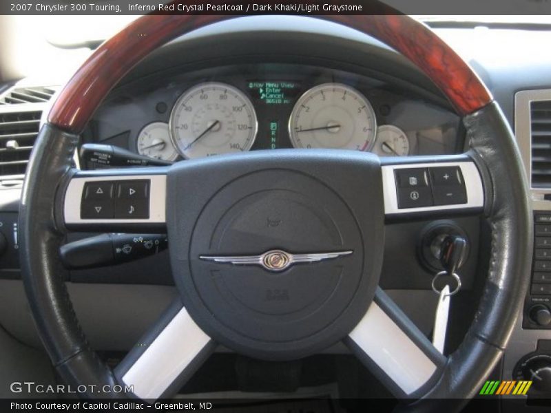 Inferno Red Crystal Pearlcoat / Dark Khaki/Light Graystone 2007 Chrysler 300 Touring