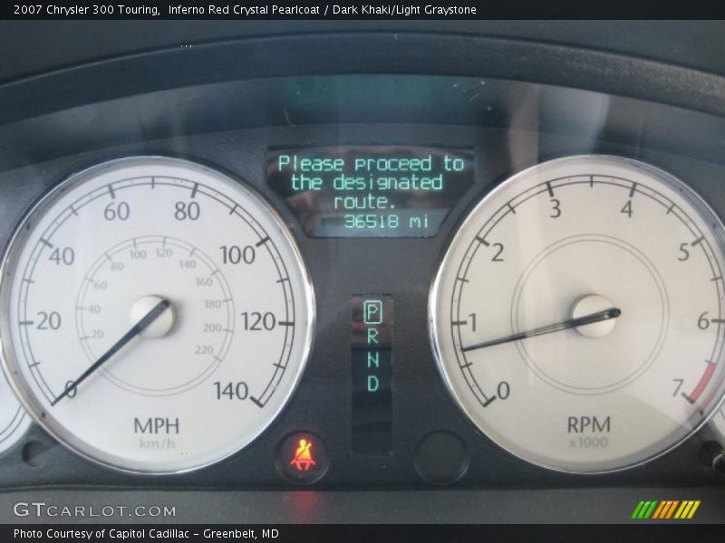 Inferno Red Crystal Pearlcoat / Dark Khaki/Light Graystone 2007 Chrysler 300 Touring