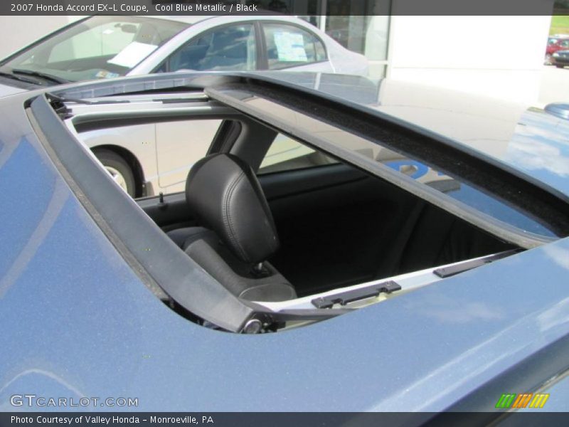 Cool Blue Metallic / Black 2007 Honda Accord EX-L Coupe