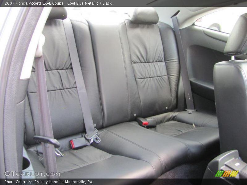 Cool Blue Metallic / Black 2007 Honda Accord EX-L Coupe