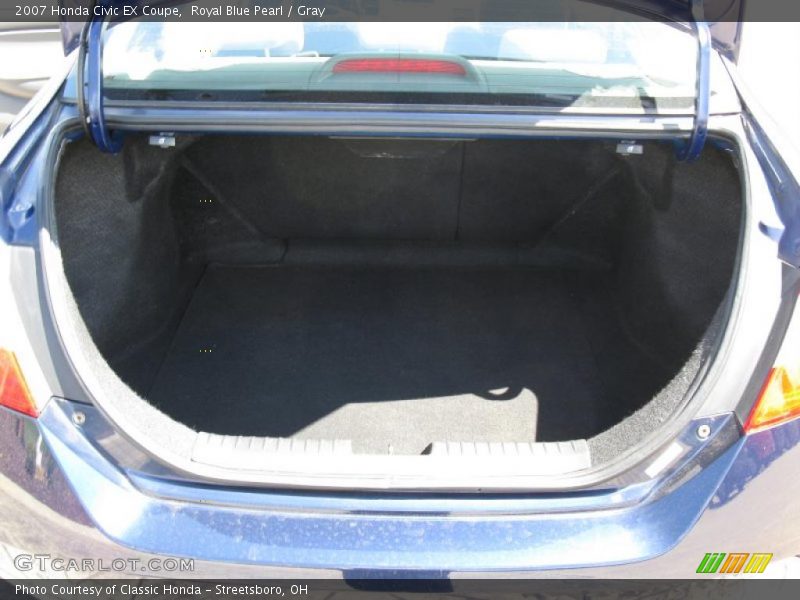Royal Blue Pearl / Gray 2007 Honda Civic EX Coupe