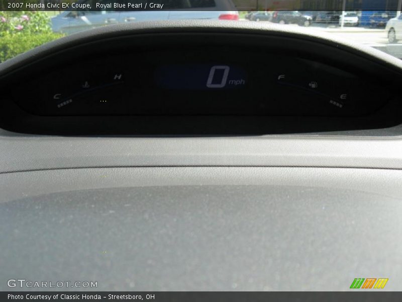 Royal Blue Pearl / Gray 2007 Honda Civic EX Coupe