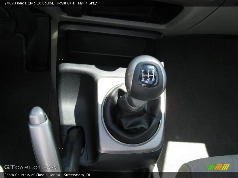 Royal Blue Pearl / Gray 2007 Honda Civic EX Coupe