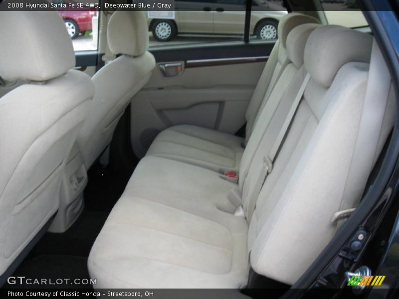 Deepwater Blue / Gray 2008 Hyundai Santa Fe SE 4WD