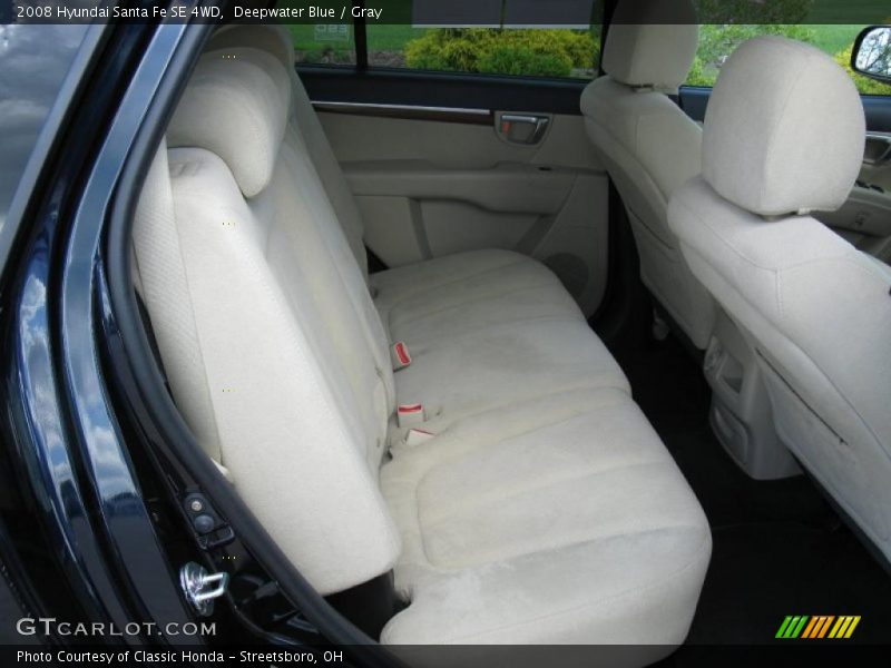 Deepwater Blue / Gray 2008 Hyundai Santa Fe SE 4WD