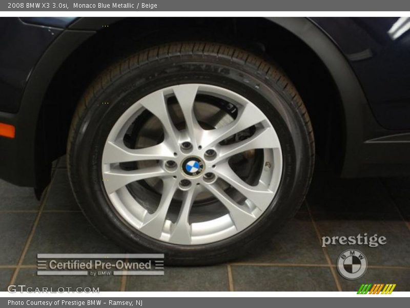 Monaco Blue Metallic / Beige 2008 BMW X3 3.0si