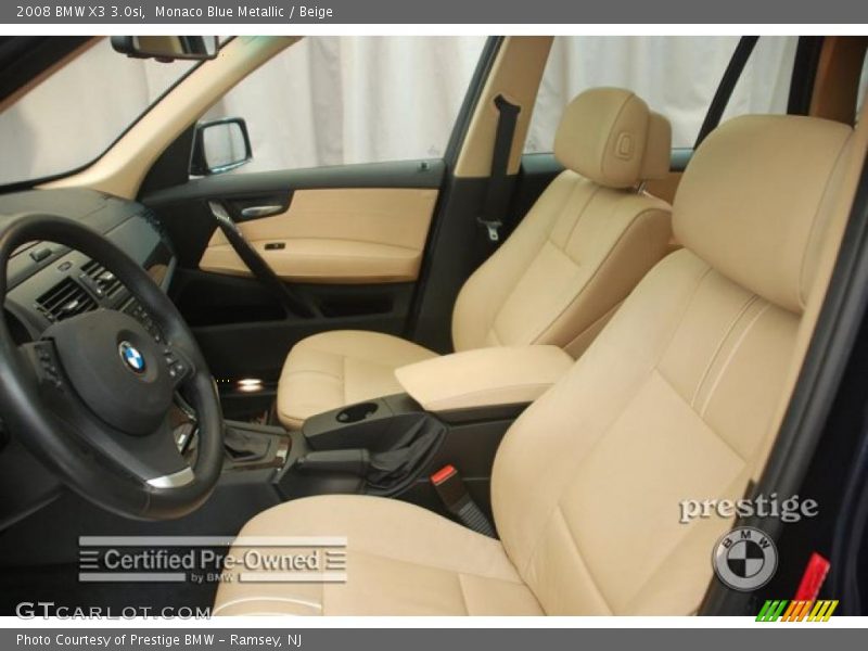Monaco Blue Metallic / Beige 2008 BMW X3 3.0si