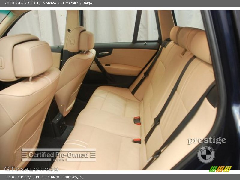 Monaco Blue Metallic / Beige 2008 BMW X3 3.0si