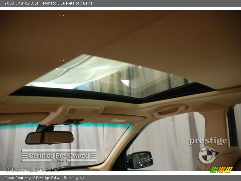 Monaco Blue Metallic / Beige 2008 BMW X3 3.0si