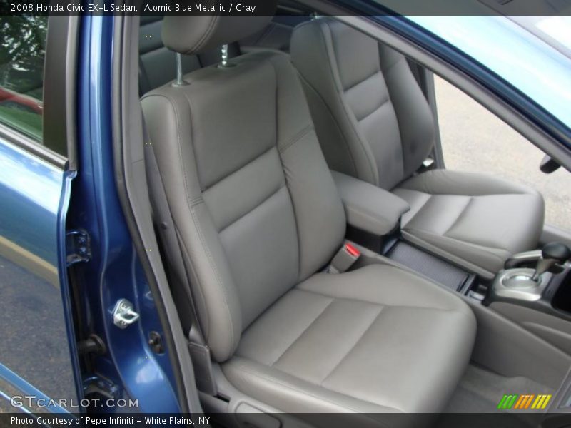 Atomic Blue Metallic / Gray 2008 Honda Civic EX-L Sedan