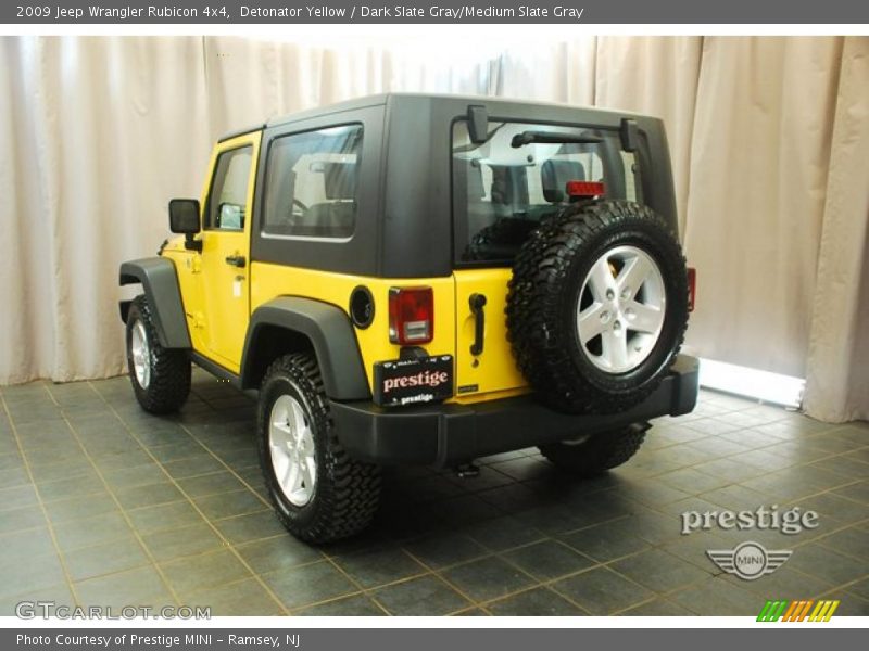 Detonator Yellow / Dark Slate Gray/Medium Slate Gray 2009 Jeep Wrangler Rubicon 4x4