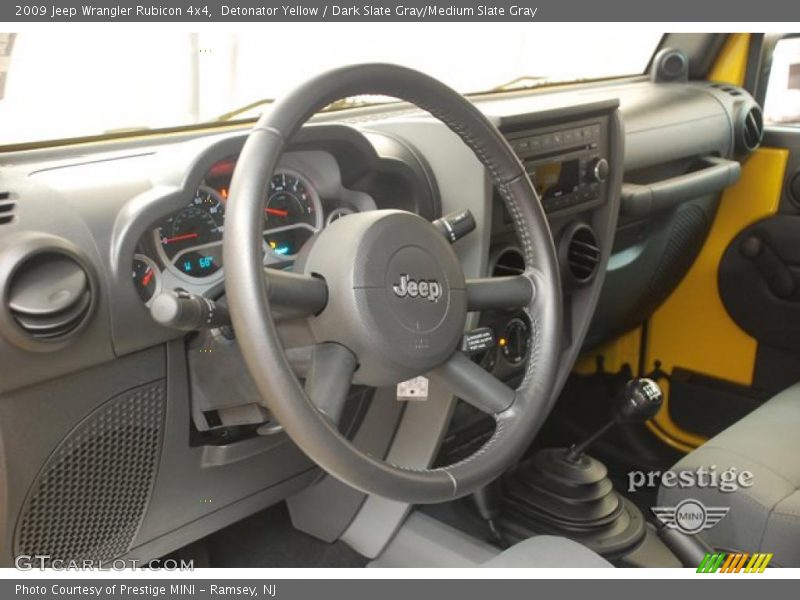 Detonator Yellow / Dark Slate Gray/Medium Slate Gray 2009 Jeep Wrangler Rubicon 4x4